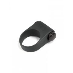 Fifty Shades - szilikon vibrációs péniszgyűrű (fekete)