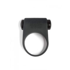 Fifty Shades - szilikon vibrációs péniszgyűrű (fekete)