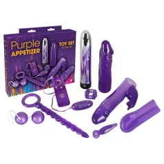   You2Toys Purple Appetizer - lila vibrátoros szexjáték szett (9 részes)