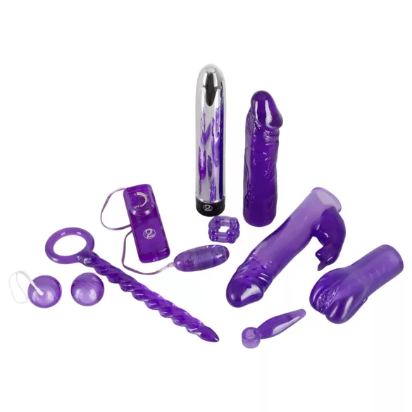 You2Toys Purple Appetizer - lila vibrátoros szexjáték szett (9 részes)
