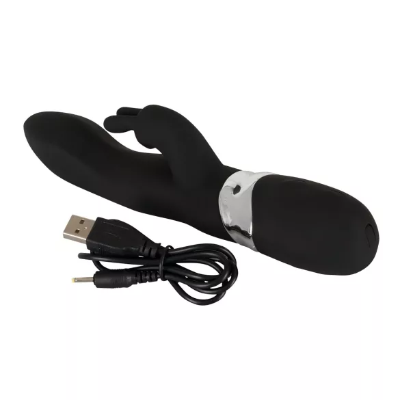 SMILE Blacky - USB-s akkus 2 motoros vibrátor (fekete)