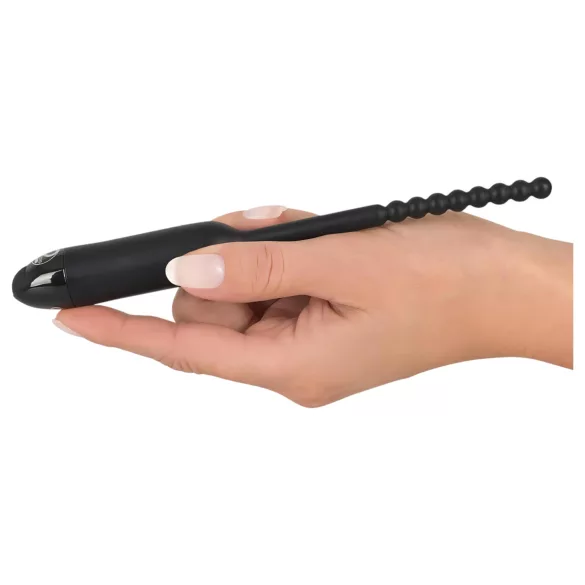 You2Toys Pearl Dilator - gömbös húgycső vibrátor - 0,8 cm (fekete)