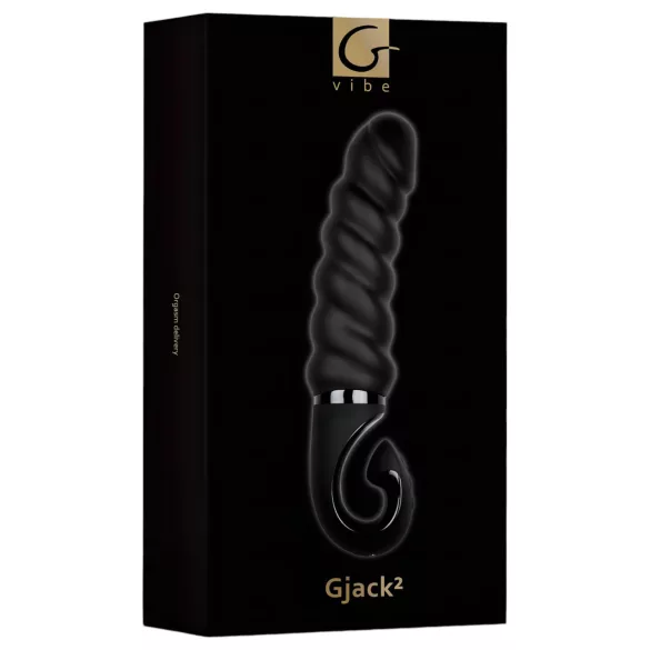 G-Vibe G-jack 2- akkus, vízálló szilikon vibrátor (fekete)