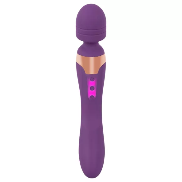 Javida Double - masszírozó wand vibrátor (lila)