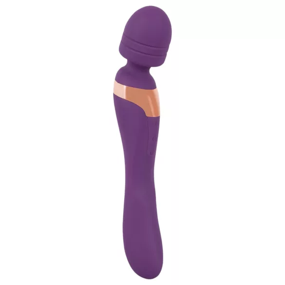 Javida Double - masszírozó wand vibrátor (lila)