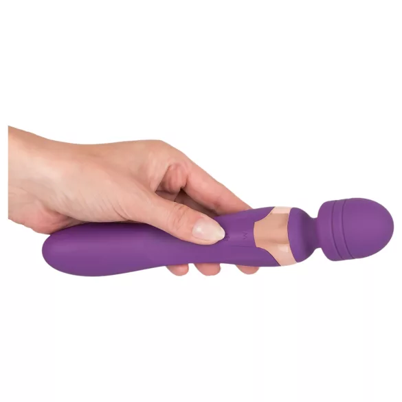 Javida Double - masszírozó wand vibrátor (lila)