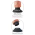 King Cock 7 tapadókorongos vibrátor (18 cm, testszínű)