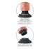 King Cock 10 tapadókorongos vibrátor (25 cm) - natúr