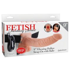 Fetish Strap-on 9 - felcsatolható vibrátor (natúr) Fetish Strap-on 9 - felcsatolható vibrátor (natúr)