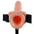 Pipedream Fetish Strap-on 9 - felcsatolható vibrátor hámmal (testszínű)