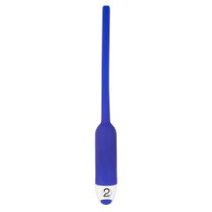   You2Toys - DILATOR - üreges szilikon húgycsővibrátor - kék (7mm)