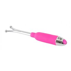   You2Toys - Deluxe csikló stimuláló vibrátor rúd (pink-ezüst)