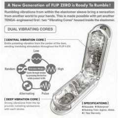 Tenga Flip Zero - vibrációs maszturbátor (fehér)