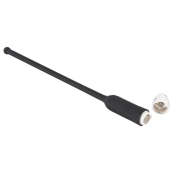 You2Toys DILATOR - fekete szilikon, vibrációs húgycső dilátor (8-11 mm)
