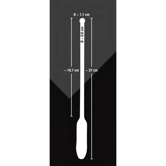 You2Toys DILATOR - szilikon, vibrációs dilátor - fekete (8-11mm)