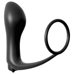   Pipedream - Analfantasy - ujj anál vibrátor péniszgyűrűvel (fekete)