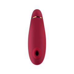 Womanizer Premium - vízálló csiklóizgató (piros-arany)