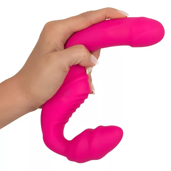 You2Toys Double2Teaser - felcsatolható vibrátor pánt nélkül (pink)