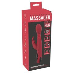   You2Toys - Massager - akkus, lökő-forgó, melegítős G-pont vibrátor (piros)