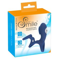 SMILE Couple - akkus, vibrációs péniszmandzsetta (kék) SMILE Couple - akkus, vibrációs péniszmandzsetta (kék)