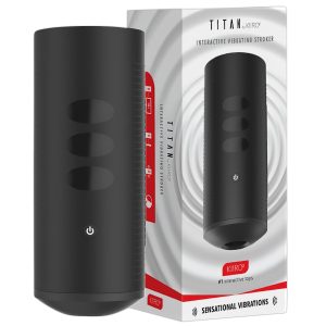 Kiiroo Titan Experience - akkus interaktív maszturbátor (fekete)