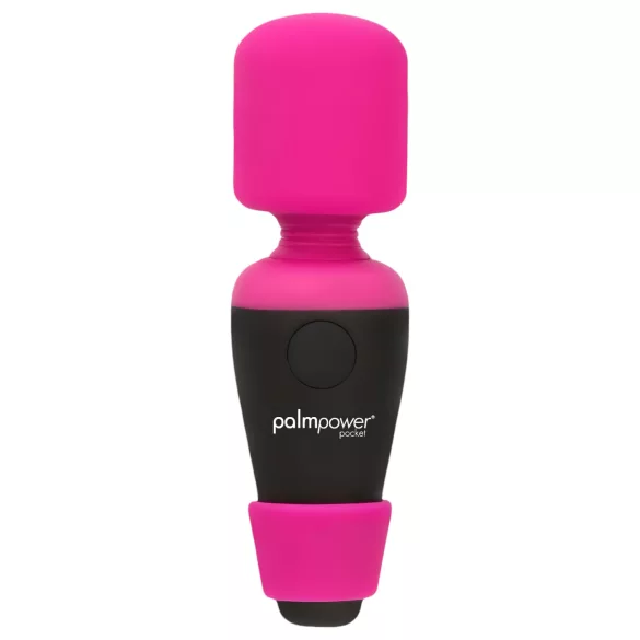 PalmPower Pocket Wand - mini masszírozó vibrátor (pink-fekete)