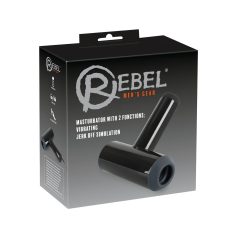 Rebel - akkus, fel-le mozgó, vibráló maszturbátor (fekete)   Rebel - akkus, fel-le mozgó, vibráló maszturbátor (fekete)