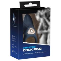  You2Toys - Cock Ring - akkus vibrációs péniszgyűrű (kék)