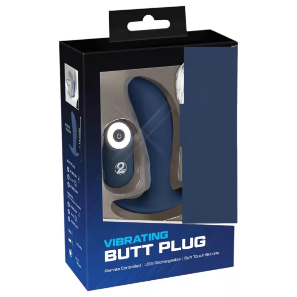 You2Toys - Plug - akkus, rádiós anál vibrátor (kék)
