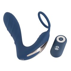 You2Toys Prostate Plug - anál vibrátor péniszgyűrűvel (kék)   You2Toys Prostate Plug - anál vibrátor péniszgyűrűvel (kék)