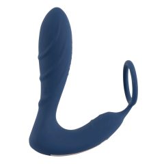   You2Toys Prostata Plug - akkus, rádiós anál vibrátor péniszgyűrűvel (kék)