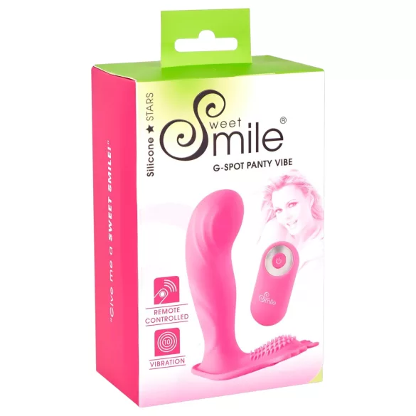 SMILE G-Spot Panty - hordható akkus, rádiós vibrátor (pink)
