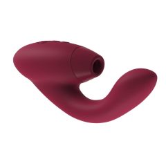   Womanizer Duo - vízálló G-pont vibrátor és csiklóizgató egyben (bordó)