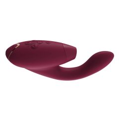   Womanizer Duo - vízálló G-pont vibrátor és csiklóizgató egyben (bordó)