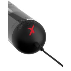   PDX Elite Extender Pro - akkus szívó, fel-le mozgó punci maszturbátor (fekete)