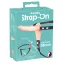 You2Toys - Strap-On - akkus, felcsatolható vibrátor (testszínű)