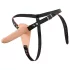 You2Toys - Strap-On - akkus, felcsatolható vibrátor (testszínű)