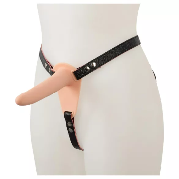 You2Toys - Strap-On - akkus, felcsatolható vibrátor (testszínű)