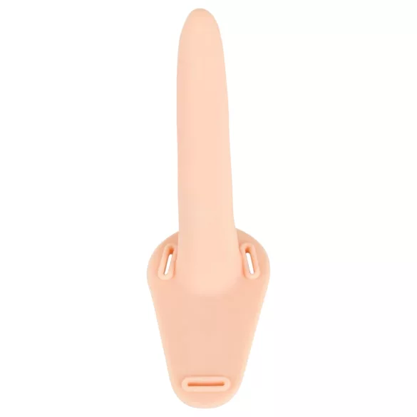 You2Toys - Strap-On - akkus, felcsatolható vibrátor (testszínű)