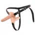 You2Toys - Strap-On - felcsatolható dupla vibrátor (testszínű)