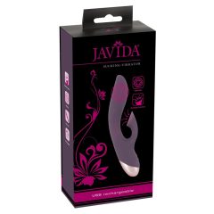 Javida - akkus, vízálló, csiklószívós vibrátor (lila)