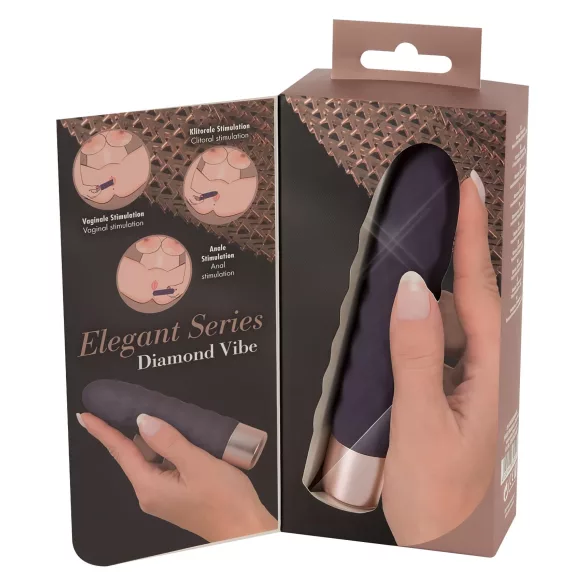 You2Toys Elegant Diamond - akkus rúd vibrátor (lila)