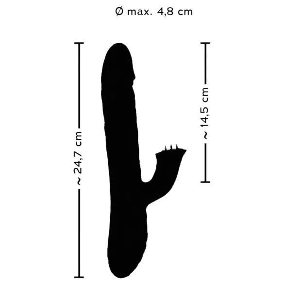 Smile Pearl - gyöngyös lökő vibrátor (lila)