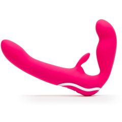   Happyrabbit Strapless - tartópánt nélküli felcsatolható vibrátor (pink)