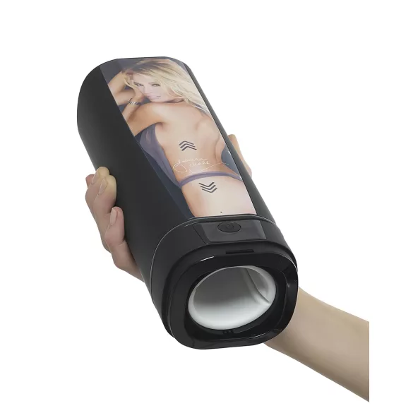 Kiiroo Onyx+ Jessica Drake - interaktív maszturbátor férfiaknak (fekete)