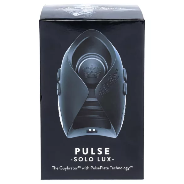 Hot Octopuss Pulse Solo Lux - rádiós maszturbátor férfiaknak (fekete)