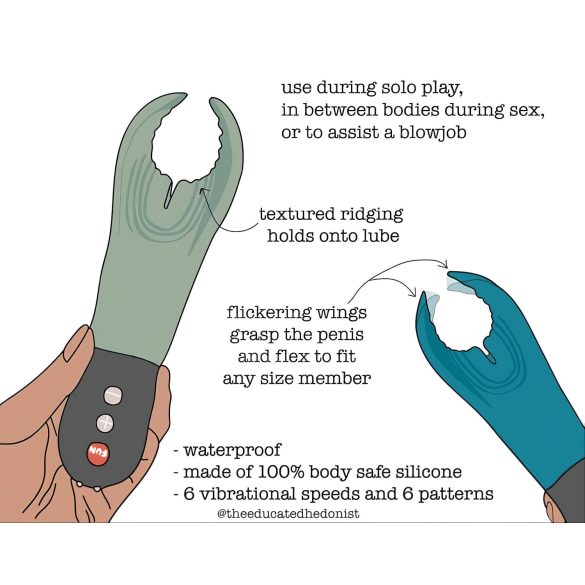 Fun Factory Manta - makkvibrátor (fekete)