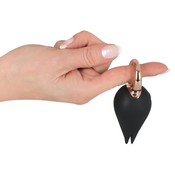 Belou - akkus, vízálló csikló vibrátor (fekete)