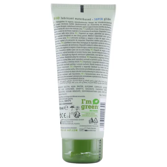 HOT Bio Super - vegán vízbázisú síkosító (100 ml)