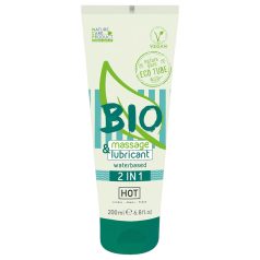 HOT Bio 2IN1 - vízbázisú síkosító- és masszázsgél (200ml)   HOT Bio 2IN1 - vízbázisú síkosító- és masszázsgél (200ml)
